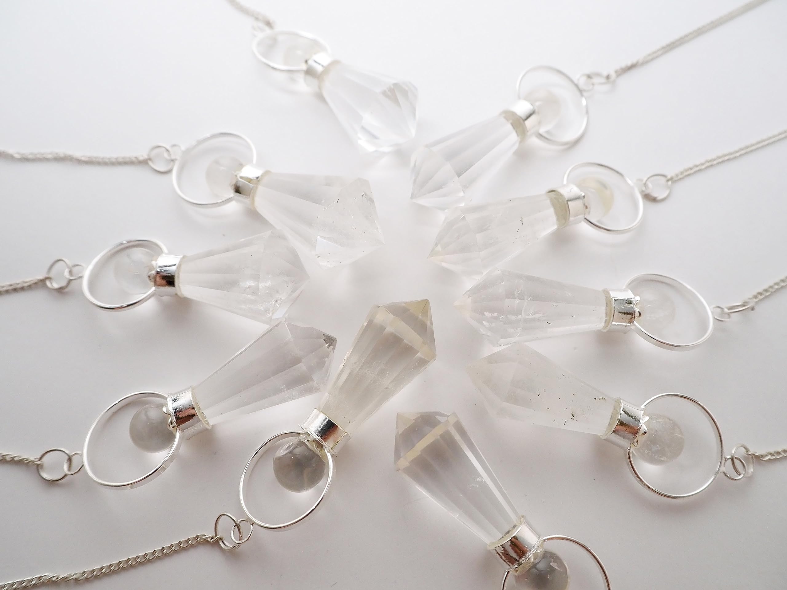 Amazon.co.jp: RELIGHT 天然石 水晶 ペンデュラム ダウジング 占い